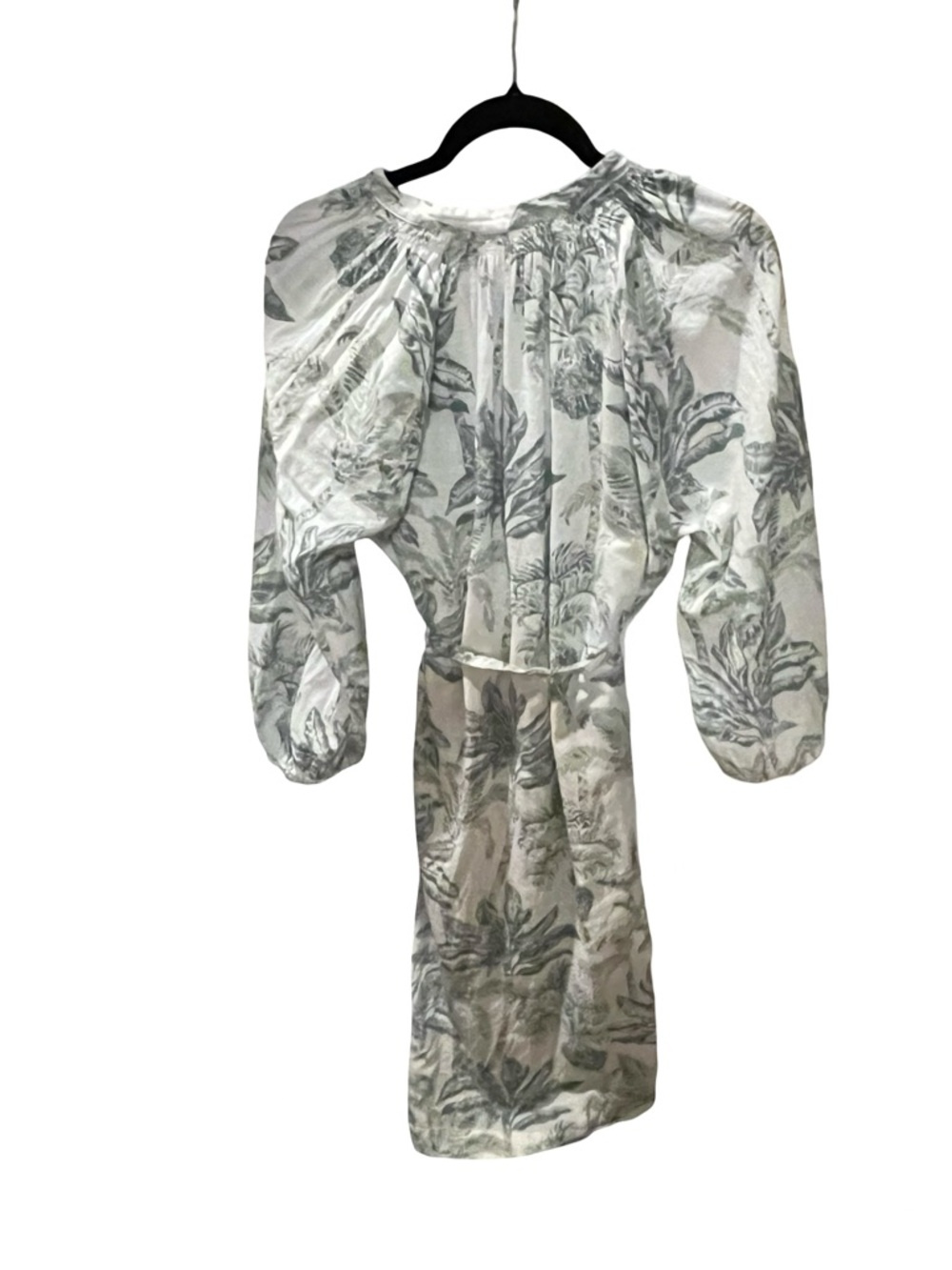 H&M  Cotton Kaftan Palm Tree Kaftan tassels - long palm tree dress 8, 10, 12
